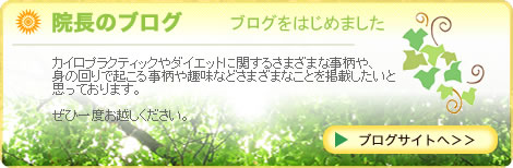 大阪　カイロプラクターのブログ